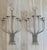 Metal 1970s Monumental Mid-Century Modern Silvered Brass 7-Light Candle Sconces, Attributed to Tommi Parzinger – A Pair For Sale - Image 7 of 7