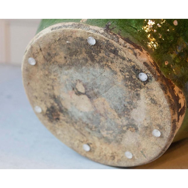 Green-Glazed Terracotta Jug, Late 19th–Early 20th Century For Sale - Image 9 of 10