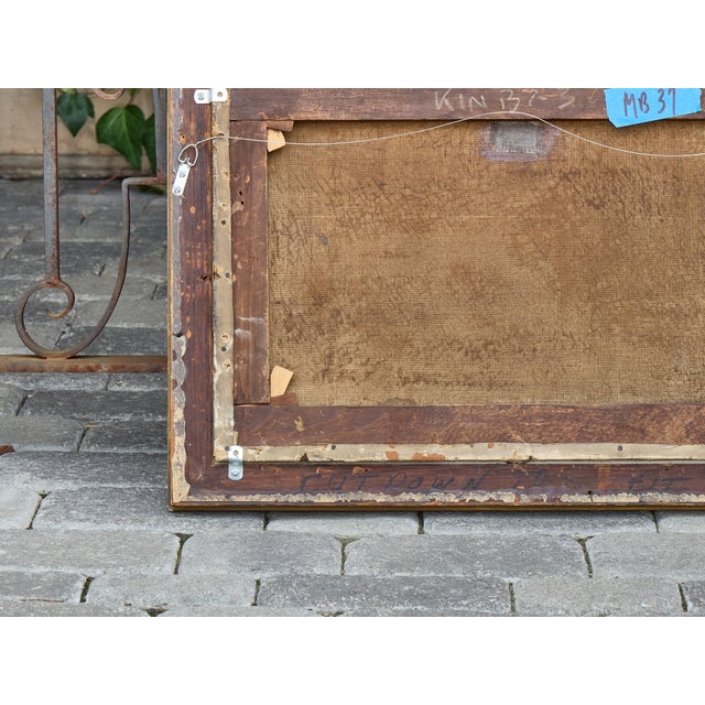 Antique British Oil Dog Portrait by Edward Aistrop in Gilt Frame, circa 1900 For Sale - Image 11 of 12
