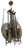 Six-Light Chandelier in Brass and Nile Green Murano Glass, 1960s For Sale