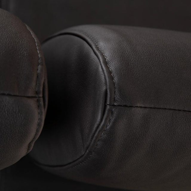 Black Vegan Leather Cirrus 3-Seater Sofa in Black Upholstery from Cor For Sale - Image 8 of 14