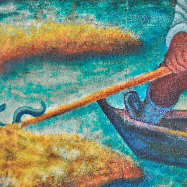 Bruno Fantini, Young Fishermen, 2000s, Oil on Canvas For Sale - Image 5 of 9