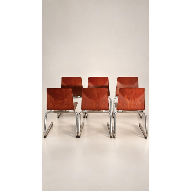 6 Vintage Thuro/Thur Op Seat Chairs – 1960s Beautiful designer chairs from the 1960s, stamped and numbered, from the...