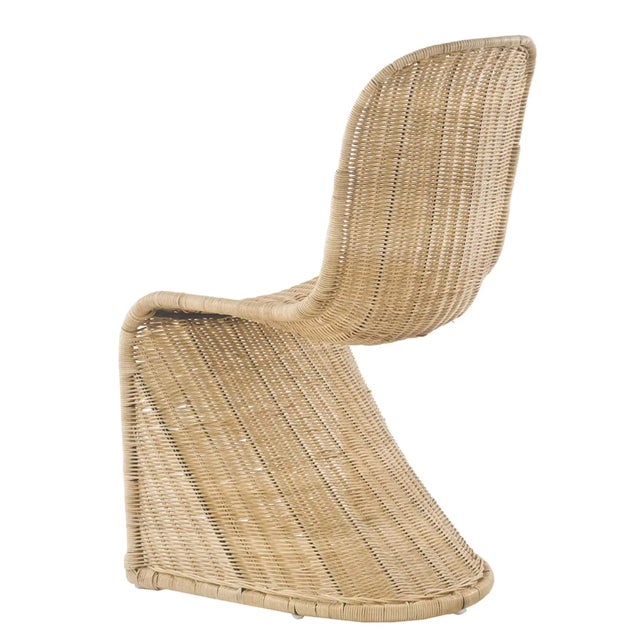 Contemporary Matthew Izzo Home Rattan Context Chair For Sale - Image 3 of 6