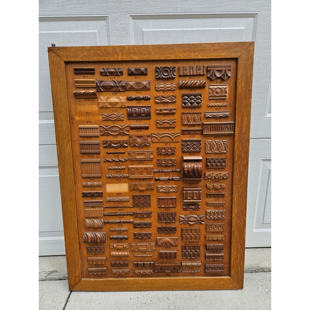 Traditional Mercantile Architectural Wood Molding Trim Display (Panel B) For Sale - Image 3 of 13