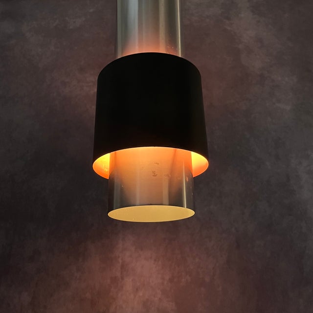 Zenith pendant lamps, designed by jo hammerborg and manufactured by fog & mørup denmark, 1967 made of aluminum with a...