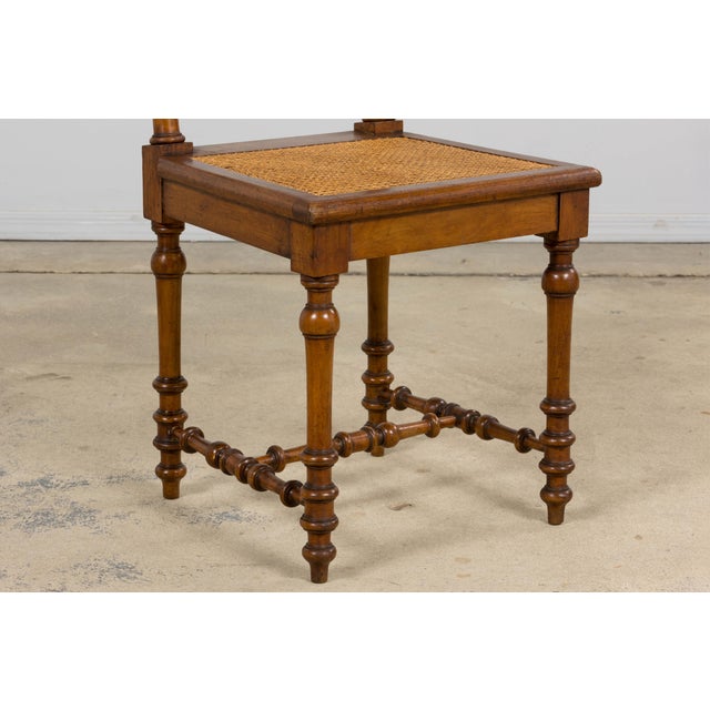 Late 19th Century French Louis XIII Style Dining Chairs W/ Cane Seats - Set of 6 For Sale - Image 9 of 18