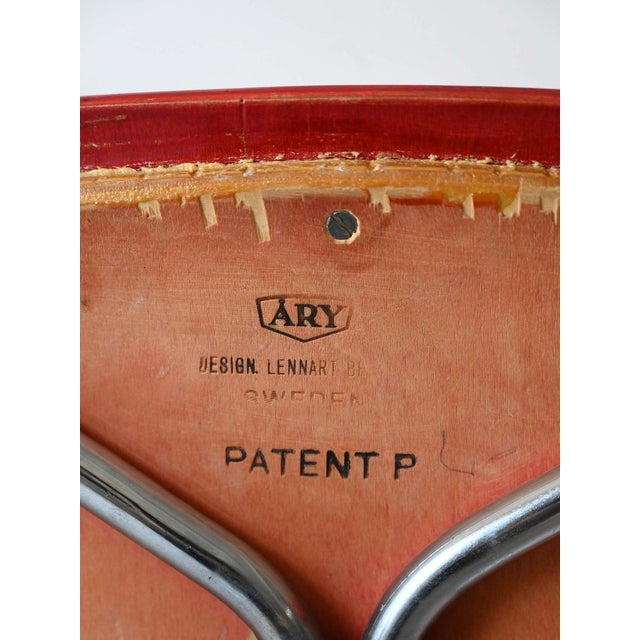 Red Set of Chair by Lennart Bender, 1960s For Sale - Image 8 of 10