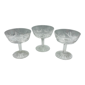 Mid 20th Century Waterford Crystal Ashling Champagne/Tall Sherbet - Set of 3