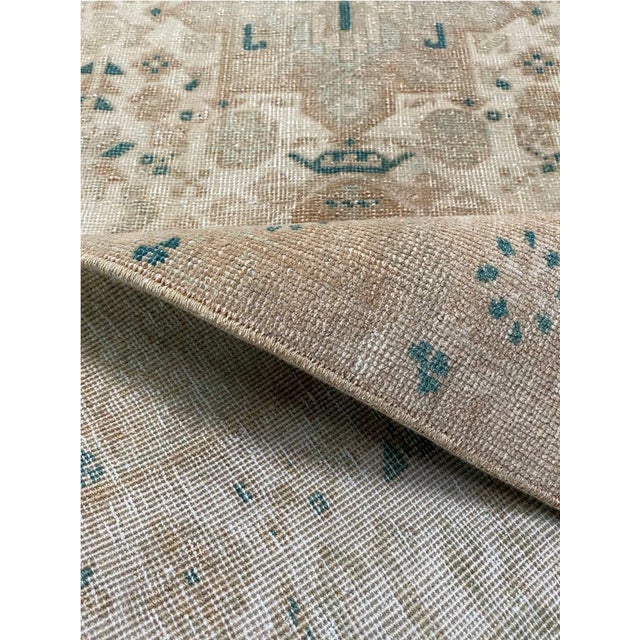 Vintage Old Persian Heriz Runner Rug 3x19 For Sale - Image 10 of 10