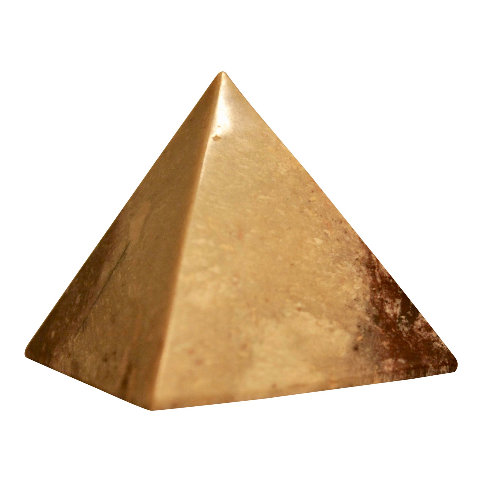 Carved Marble Pyramid Sculpture Chairish