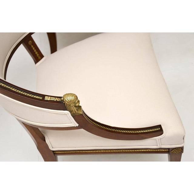 Brown Antique Swedish Neo-classical Armchairs, 1900s, Set of 2 For Sale - Image 8 of 13