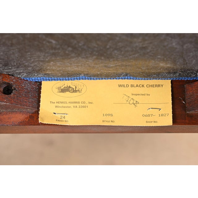 Henkel Harris Queen Anne Solid Cherry Wood Dining Chairs, Set of Six For Sale - Image 11 of 12