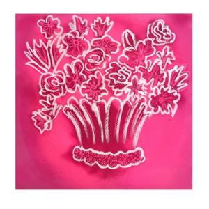 Bright Pink Flowers No. 1 Contemporary Painting by Susan Havens