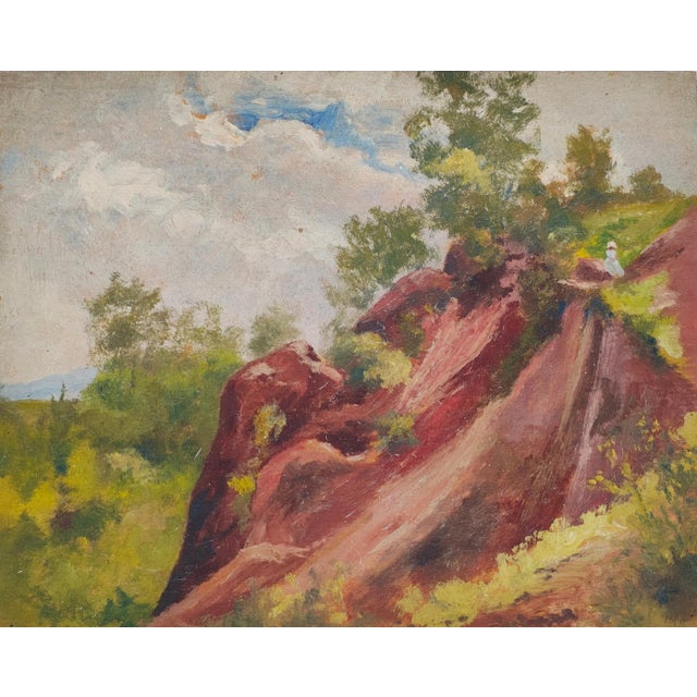 French Artist, Landscape, Oil Painting For Sale - Image 7 of 7
