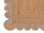 Boho Chic Grey Trim Jute Scallop Braided Handmade Rug - 2'x3' For Sale - Image 3 of 13