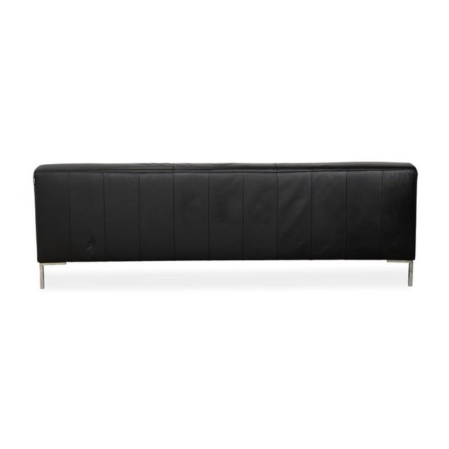 Freisitil 3-Seater Sofa in Black Leather from Rolf Benz For Sale - Image 11 of 13