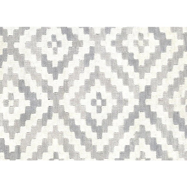 Contemporary Egyptian Kilim Rug. Hand woven in modern designs with wool on cotton foundation in the Fustat region of the...