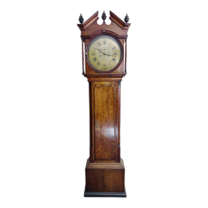 Antique English Oak Tall Case Grandfather Clock