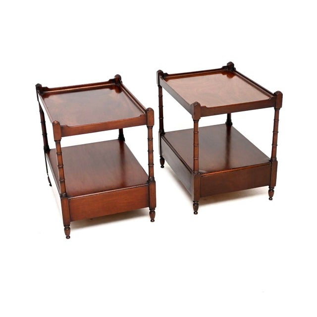 Antique Georgian Side Tables, 1930s, Set of 2 For Sale - Image 3 of 11