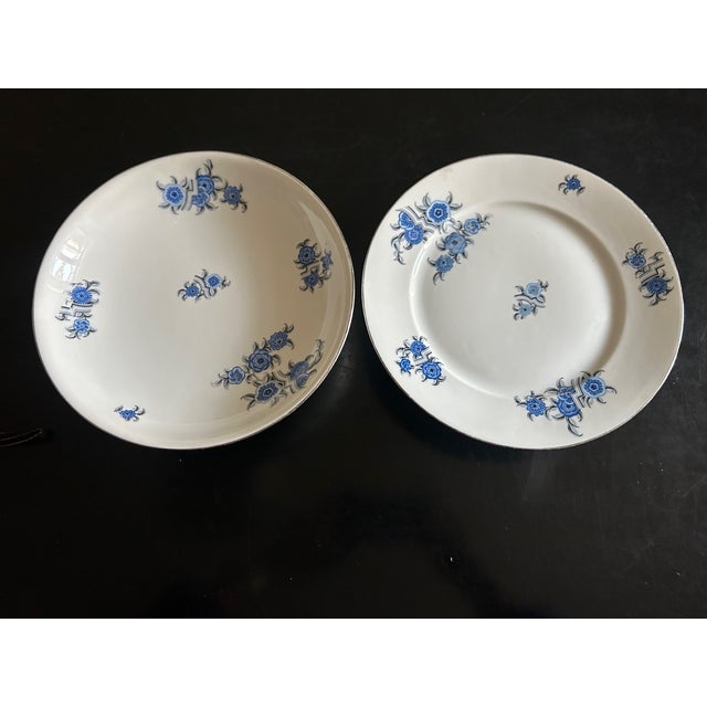 Art Deco Porcelain Dishes from F. Legrand & Cie, 1930s, Set of 2 For Sale - Image 13 of 13