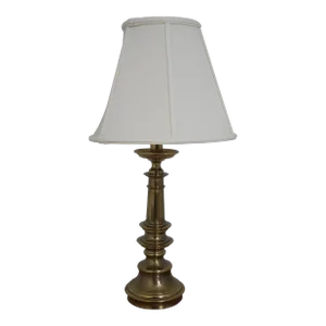 Stiffell Traditional Brass Table Lamp W. Shade
