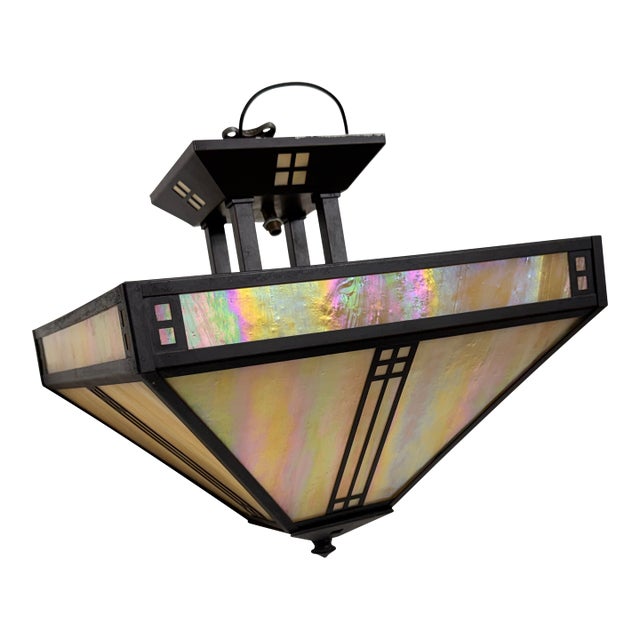 Arroyo Craftsman Prairie Semi Flush Mount Light Fixture For Sale