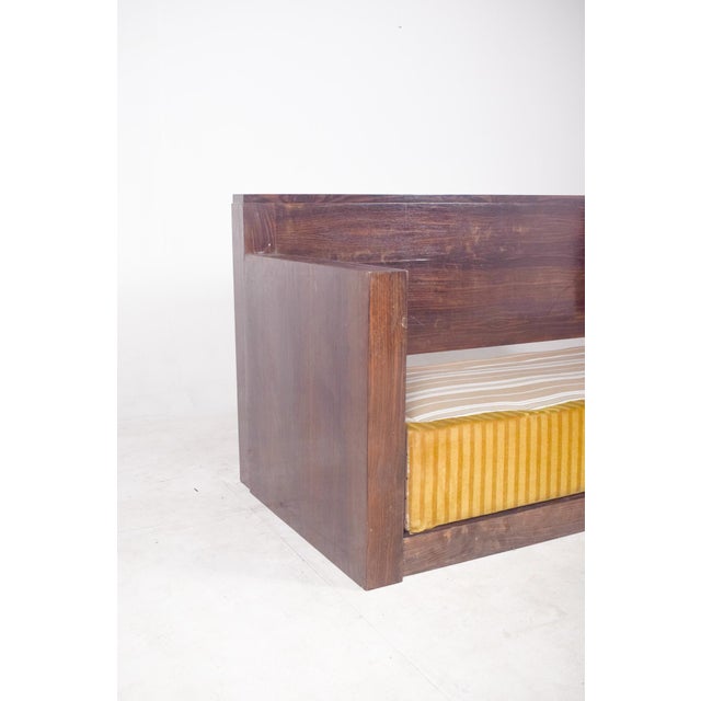 Wood Art Deco French Macassar Veneered Sofa Bed, 1920 For Sale - Image 7 of 14