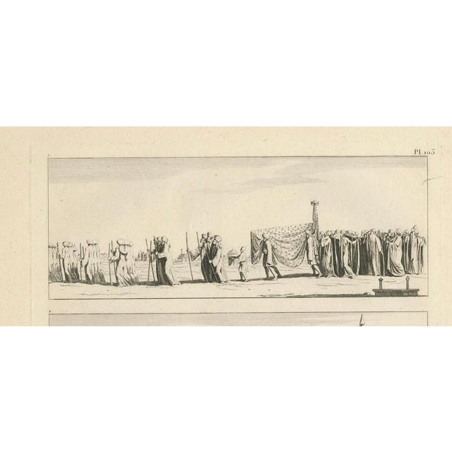 Dominique Baron Vivant Denon, Egyptian Processions and Daily Life, 1802, Engraving on Paper For Sale - Image 3 of 10