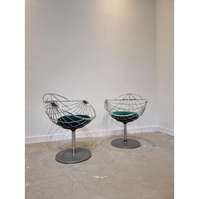 1970s Set of Atomic Ball Chairs by Rudi Verelst For Sale - Image 5 of 15