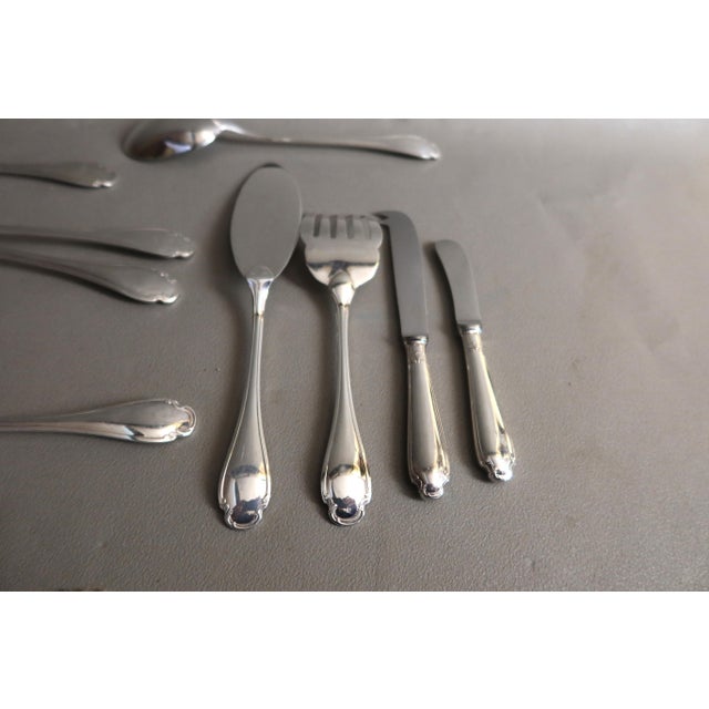 1990s Vintage Pompadour Flatware Set from Christofle, 1990s, Set of 130 For Sale - Image 5 of 12