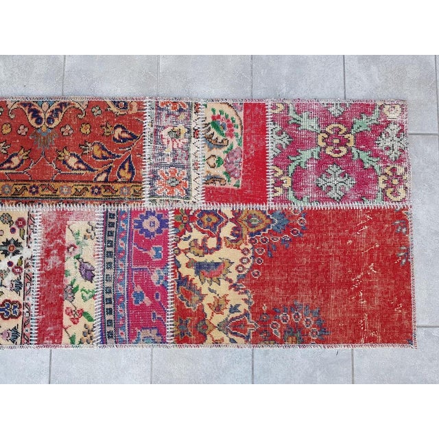 Mid 20th Century Oushak Anatolian Wool Carpet For Sale - Image 9 of 10