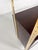 Gold Brass and Wood Bookcase by Jules Wabbes for Mobilier Universel, Belgium, 1960s For Sale - Image 8 of 11