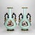Pair Large Hand Painted & Gilt Old Paris Porcelain Egyptian Revival Vases C1880 For Sale - Image 4 of 10