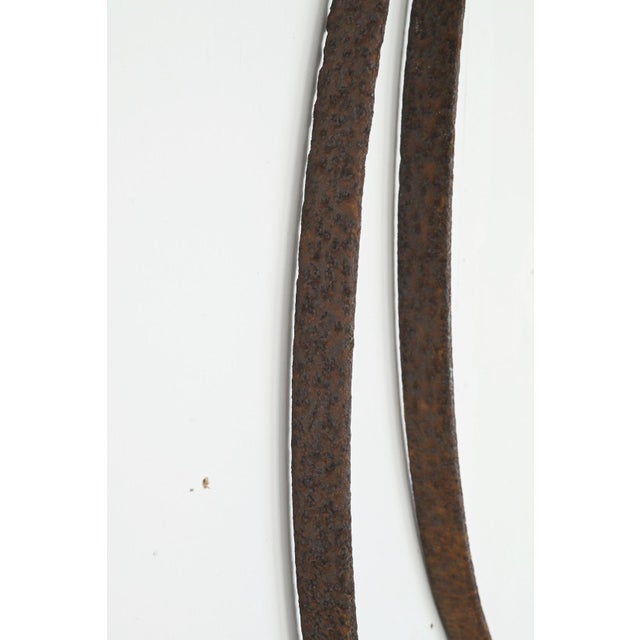 Old Japanese Iron Ring / Circa 20th Century / Wall Hanging Object For Sale - Image 6 of 15