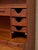 Vintage Mid-Century Modern Teak Secretary Desk With Fold-Down Writing Surface For Sale - Image 12 of 12