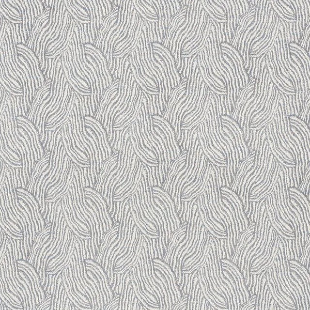 Sample - Schumacher Strata Indoor/Outdoor Fabric in Slate For Sale