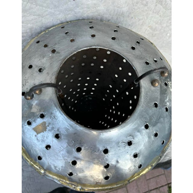 Chrome Vintage Industrial Candle Holders and Stands - a Pair For Sale - Image 8 of 11