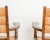 French 1940s Turned Chestnut Frame + Rush Armchairs- Set of 2 For Sale - Image 3 of 12