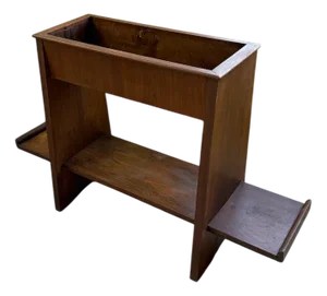 Constructivist Rosewood Planter, 1950s