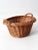 Brown Vintage Woven Harvest Basket For Sale - Image 8 of 10