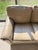 Animal Skin Smith Brothers 393 Beige Leather Three-Seat Sofa With Rolled Arms and Nailhead Trim For Sale - Image 7 of 10
