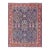 Colorful Antique Persian Sultanabad Rug With Navy Blue Field and Red Border 9'0"x12'1" For Sale