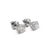 Gender: Unisex Metal Type: 14K White Gold Length: 0.25 inches Diameter: 5.60 mm Weight: 1.26 grams 14K white gold, diamond...