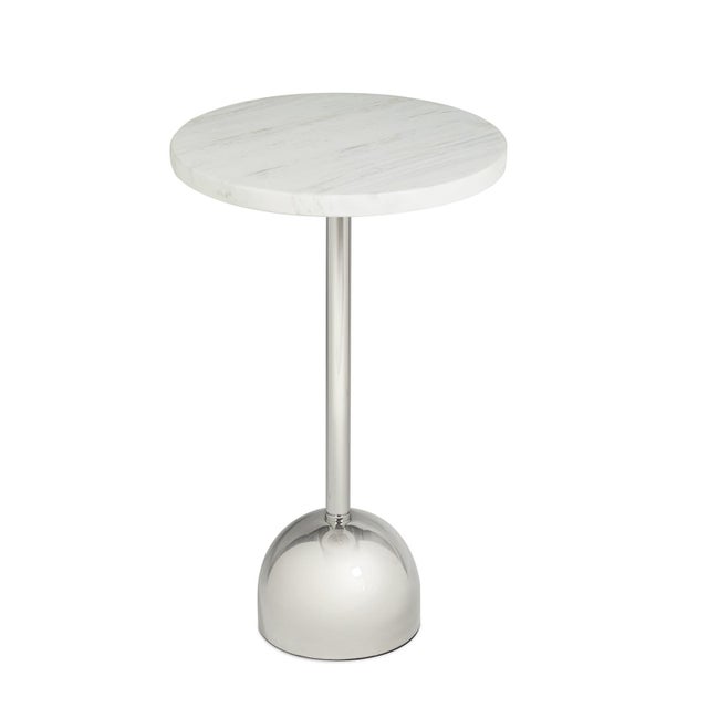 2020s Arthur Accent Table, Polished Nickel For Sale - Image 5 of 5
