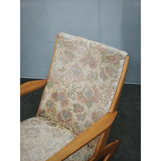Boomerang Rocking Chair attributed to Holger Georg Jensen, Denmark, 1960s For Sale - Image 9 of 15