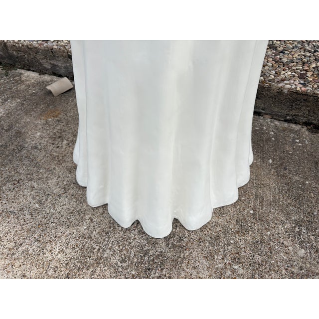 Paper Sculptural Papier-Mâché Draped Table For Sale - Image 7 of 11