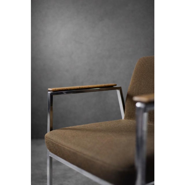 Mid-Century Modern German Brown Conference Chair from Drabert, 1970s For Sale - Image 13 of 18