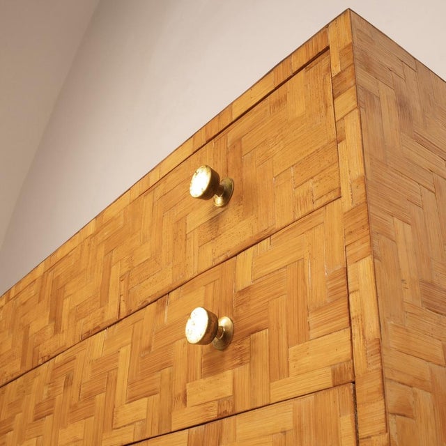 Pressed Bamboo Chest of Drawers from Vivai del Sud, 1970s For Sale - Image 18 of 18