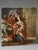 Johann Georg Tompke Attributed Solomon and Queen of Sheba Oil Painting C. 1766 For Sale - Image 4 of 15